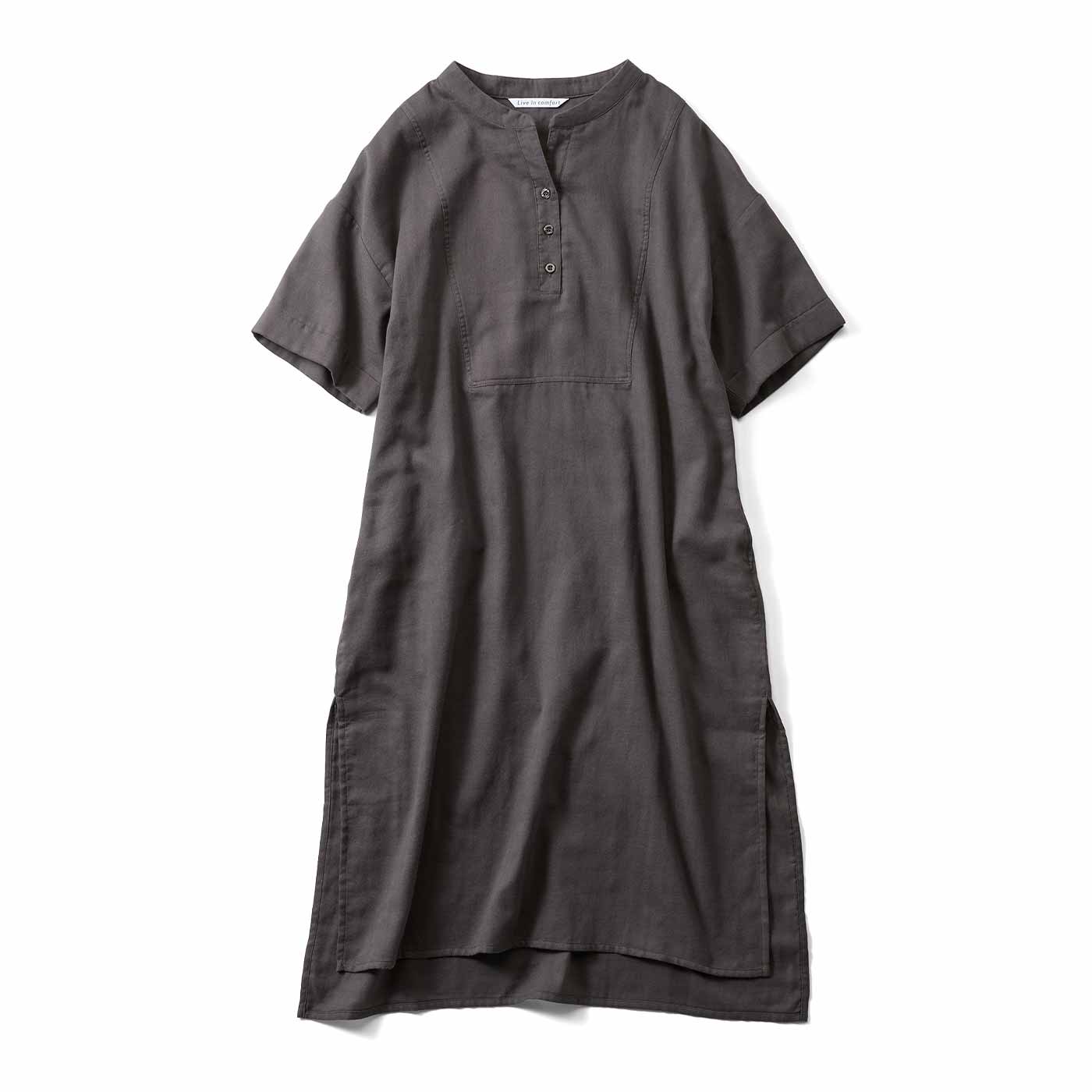 Live in comfort［リブインコンフォート］|着るほどにＷＧロングチュニック〈ＧＹ〉リブイン