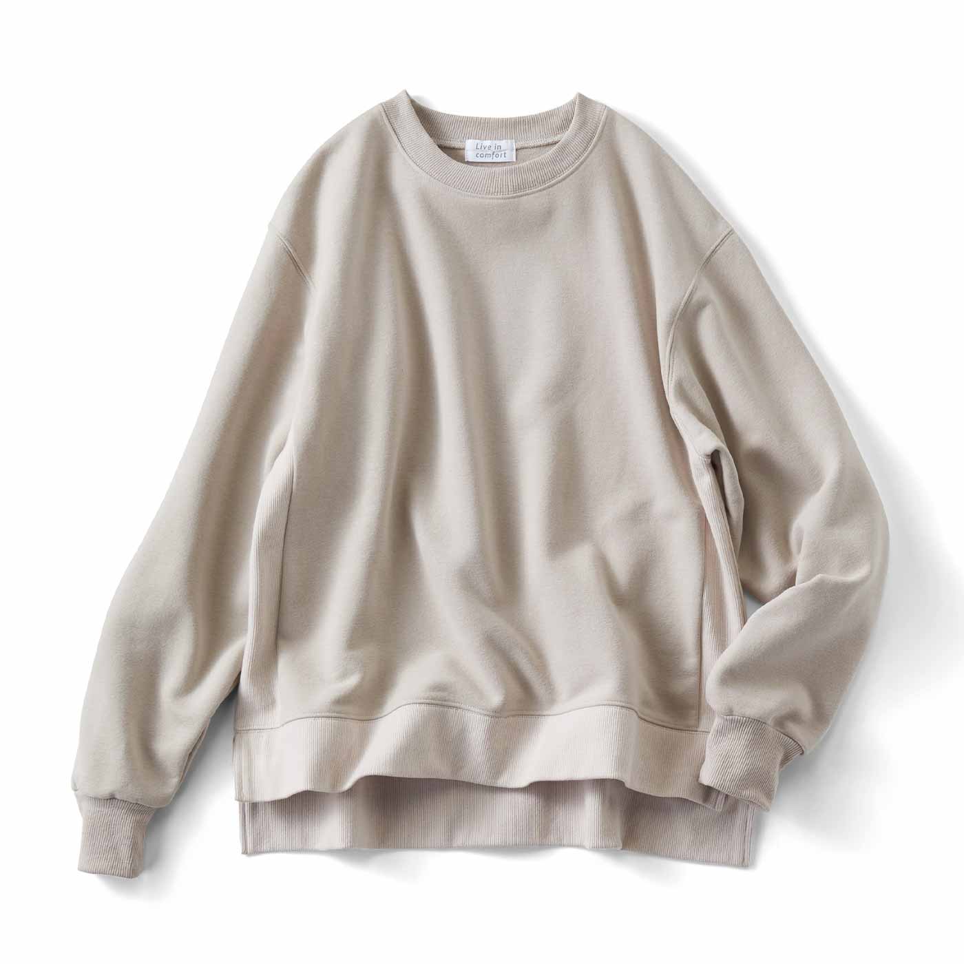 Live in  comfort|裏起毛バイカラースウェットＰＯ〈ＢＥ〉リブイン