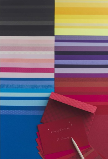 OSYAIRO 紙の専門商社竹尾が選ぶ　色を楽しむ紙セットの会