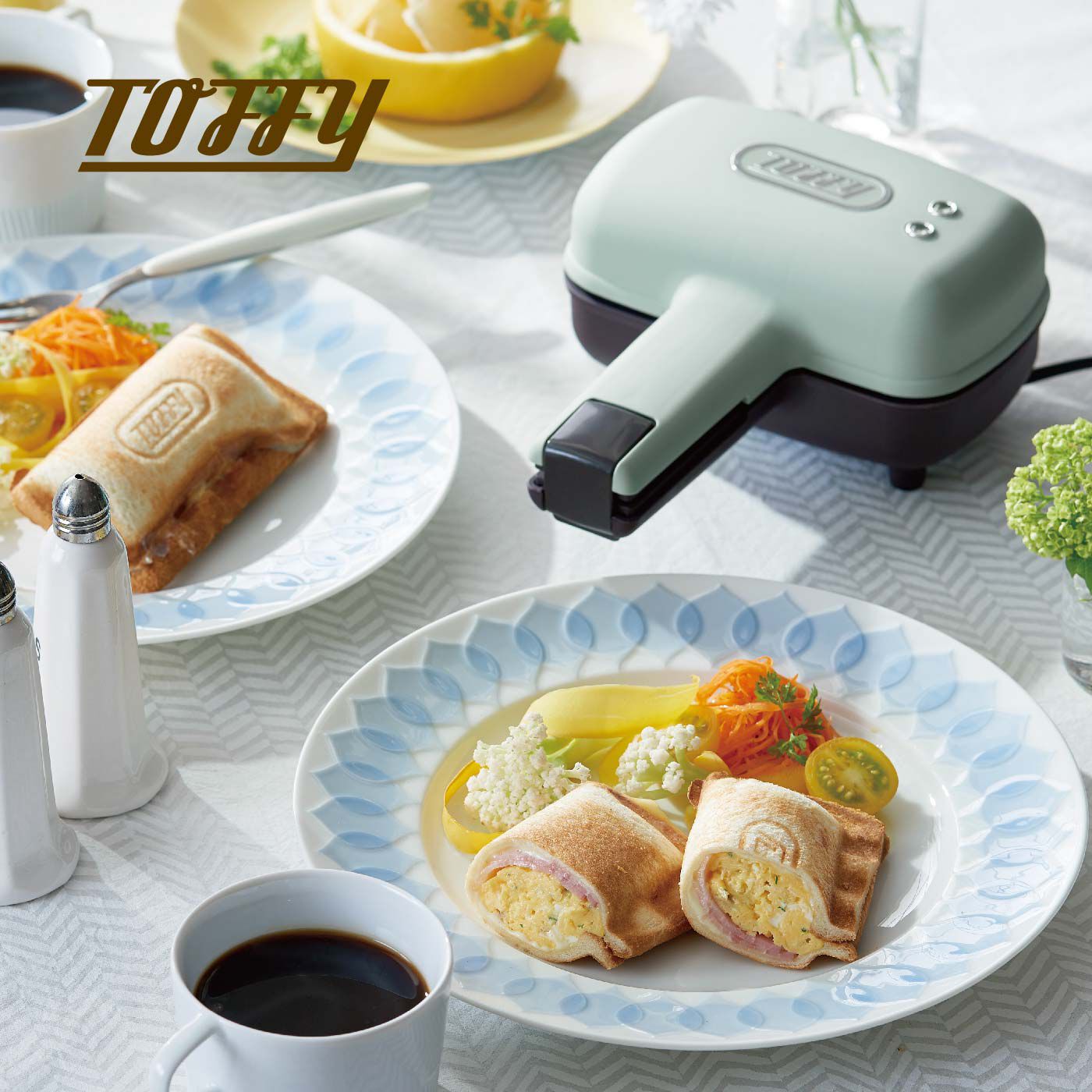 Ｔｏｆｆｙ　１枚の食パンで作れる！ハーフホットサンドメーカー