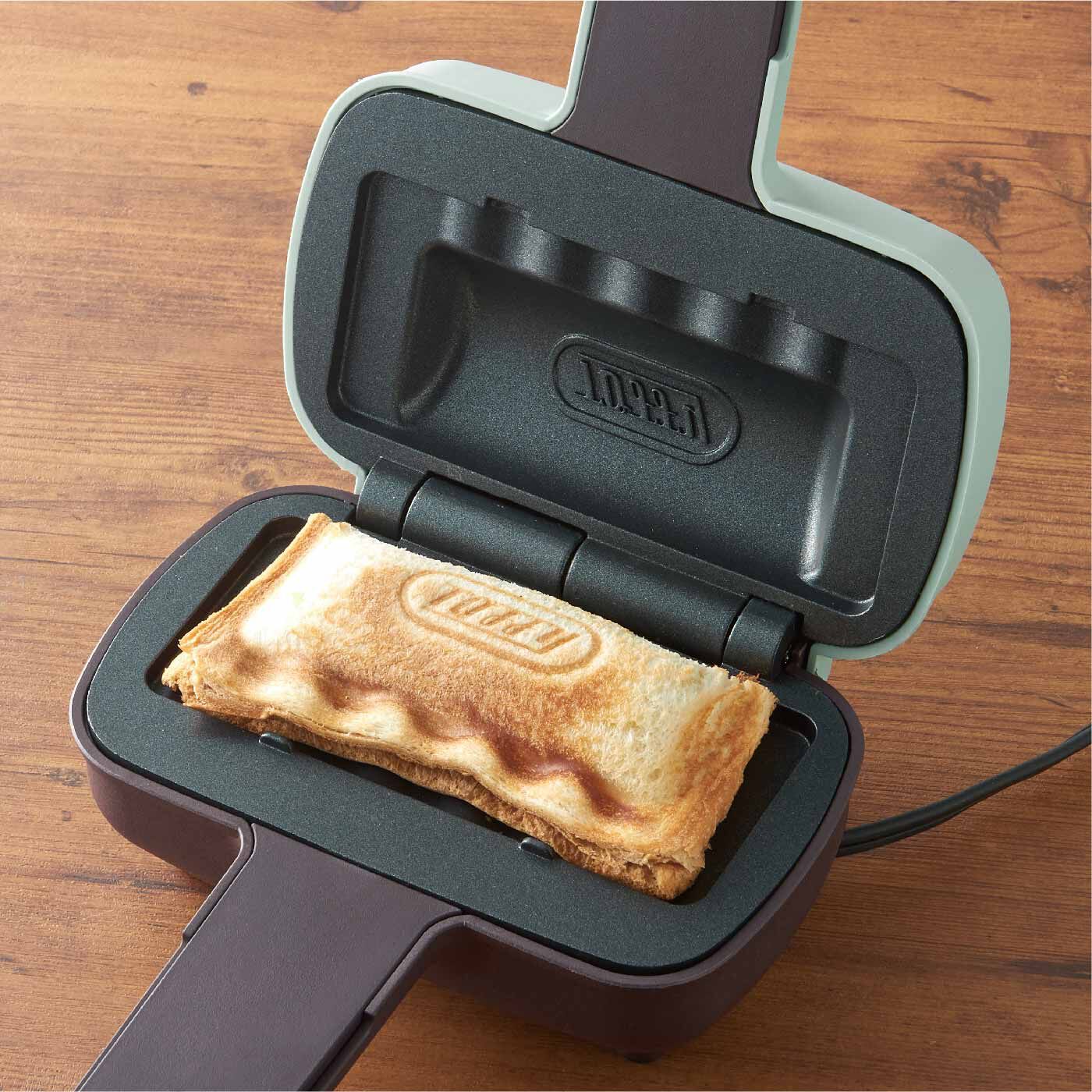 Ｔｏｆｆｙ　１枚の食パンで作れる！ハーフホットサンドメーカー
