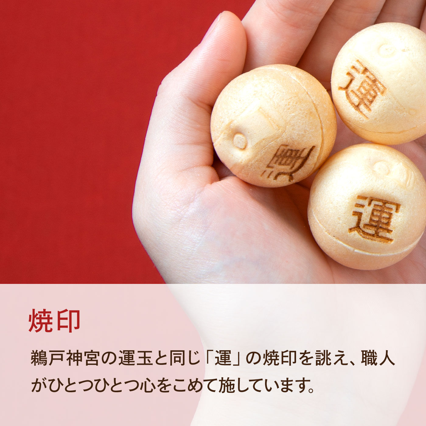 願いを込めていただく黄金色の宝もなか