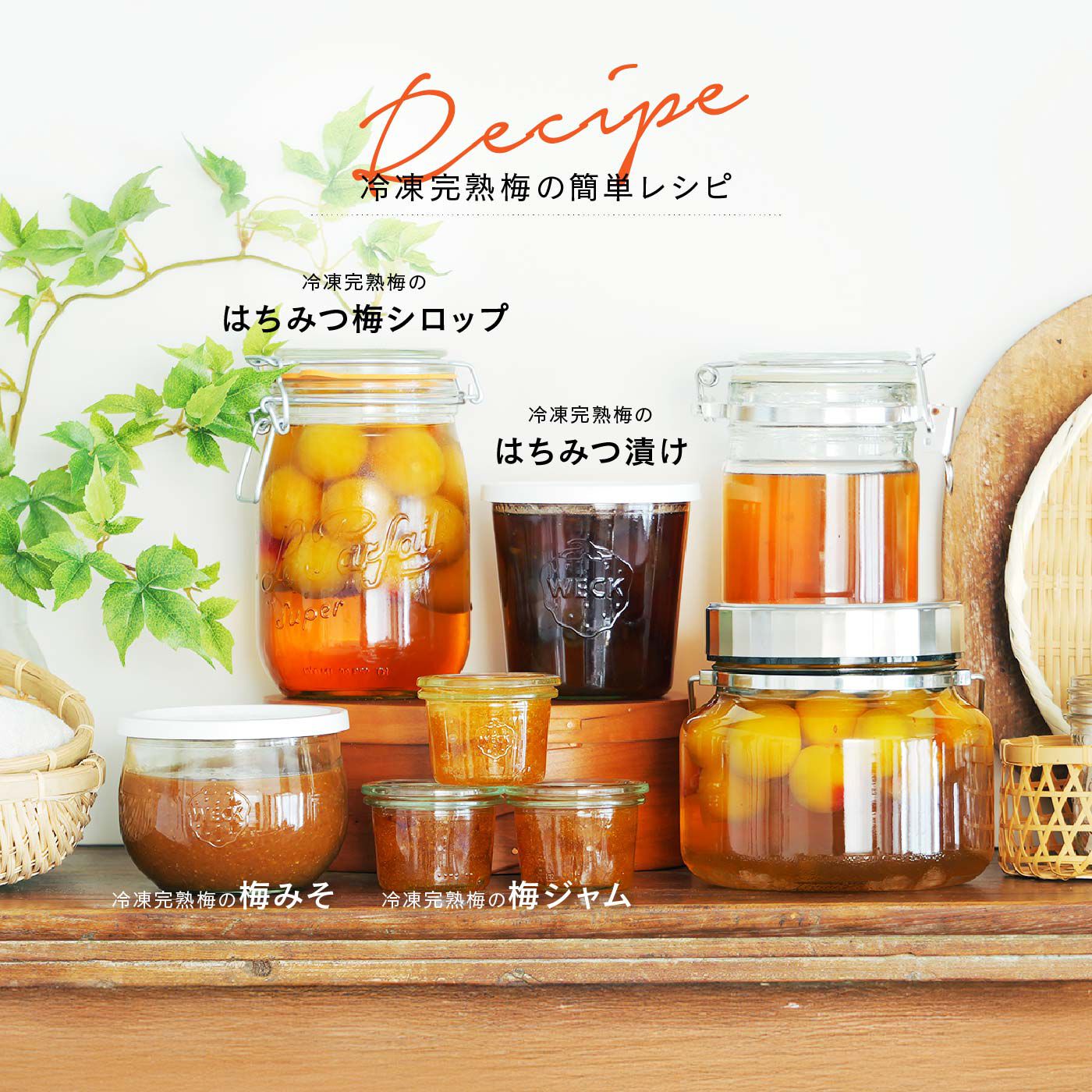 旬を閉じ込めた冷凍南高梅